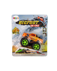 Auto Resorak Z Naciągiem Monster Truck Big Foot Gumowe Opony Rampa