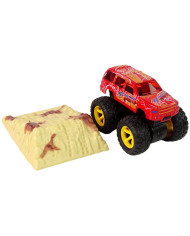 Auto Resorak Z Naciągiem Monster Truck Big Foot Gumowe Opony Rampa