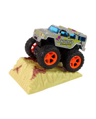 Auto Resorak Z Naciągiem Monster Truck Big Foot Gumowe Opony Rampa