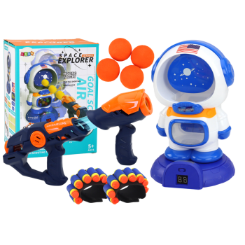 Gra Zręcznościowa Strzelanie Do Astronauty 2 Pistolety Kulki Strzałki