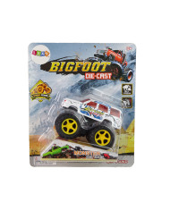 Auto Resorak Z Naciągiem Monster Truck Big Foot Gumowe Opony Rampa