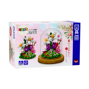 Zestaw Klocków Kwiaty W Gablotce 487 Elementów