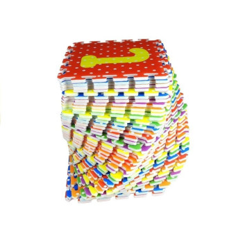 Puzzle Piankowe Kolorowe Alfabet i Cyferki 36 elementów
