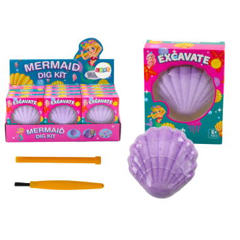 Zestaw Archeologiczny Syrenka W Muszelce Dłuto Pędzelek
