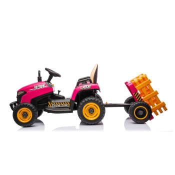 Traktor Na Akumulator BBH-030 Różowy