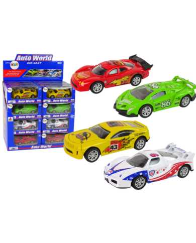 Auto Sportowe Wyścigowe Resorak Wyścigi 4 Kolory 1:43