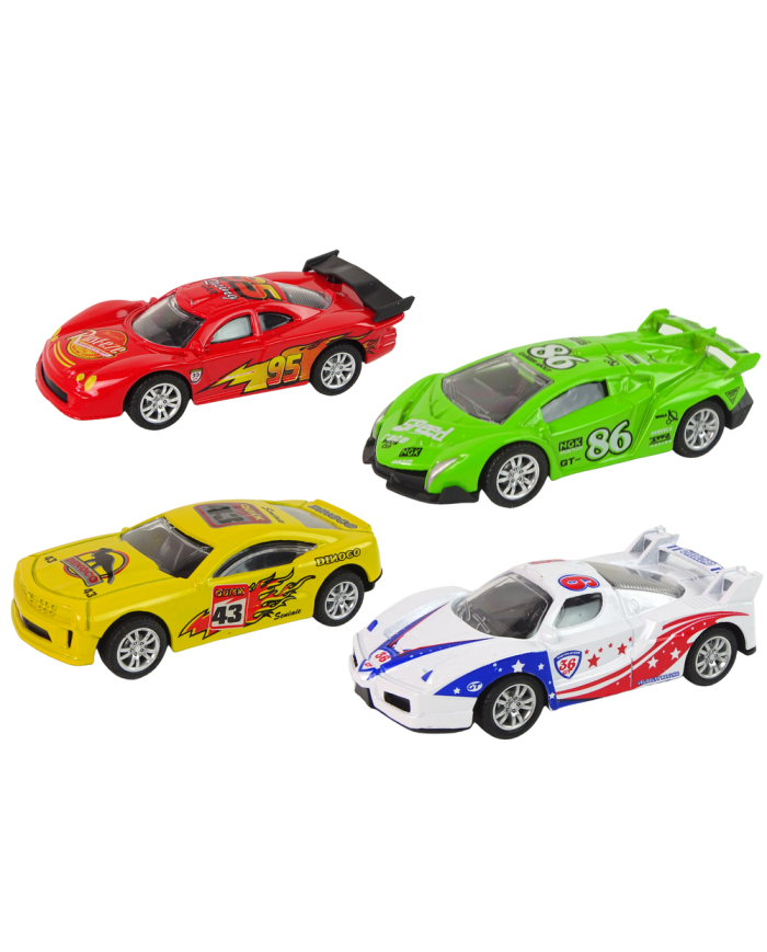 Auto Sportowe Wyścigowe Resorak Wyścigi 4 Kolory 1:43