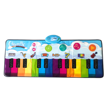 Mata Taneczna Edukacyjna Tęczowe Pianinko Instrumenty 10 Melodii